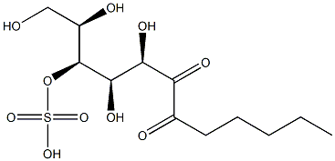 N-己酰基半乳糖-(4)-硫酸酯 结构式