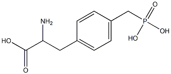 4-磷甲基-DL-苯丙氨酸 结构式