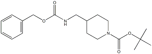 N-BOC-4-CBZ-氨甲基哌啶 结构式