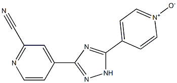 4-(3-(2-CYANOPYRIDIN-4-YL)-1H-1,2,4-TRIAZOL-5-YL)PYRIDINE 1-OXIDE托匹司它杂质J 结构式