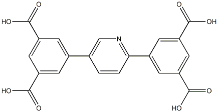 2,5-双(3,5-二羧基苯基)吡啶 结构式