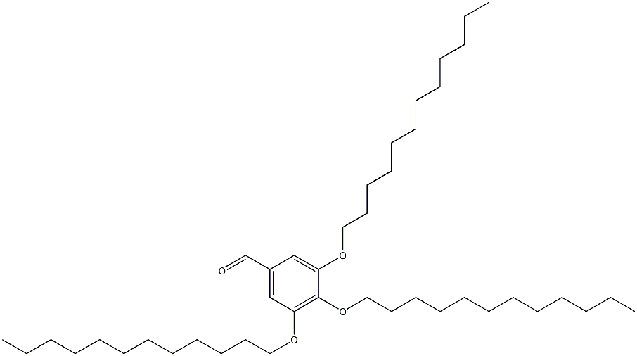 3,4,5-三(十二烷氧基)苯甲醛 结构式