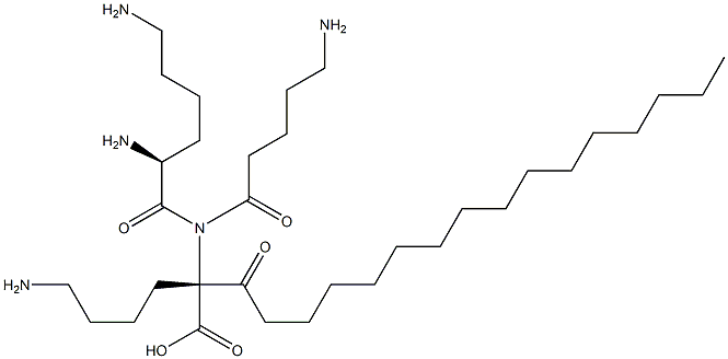棕榈酰赖氨酰氨基戊酰基赖氨酸 结构式