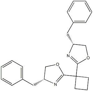 (4R,4'R)-2,2'-环丁亚基双[4,5-二氢-4-苯甲基噁唑] 结构式