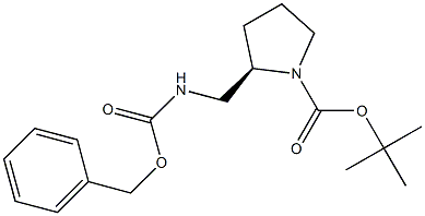 R-1-BOC-2-CBZ-氨甲基吡咯烷 结构式