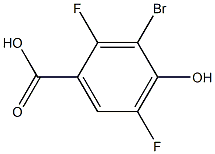 3-bromo-2,5-difluoro-4-hydroxybenzoic acid 结构式