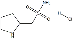 (pyrrolidin-2-yl)methanesulfonamide hydrochloride 结构式