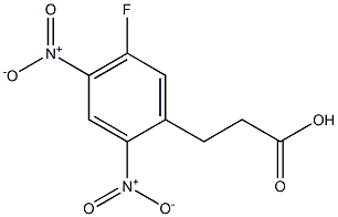 3-(5-fluoro-2,4-dinitrophenyl)propanoic acid 结构式