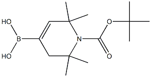 1-Boc-2,2,6,6-tetramethyl-1,2,3,6-tetrahydro-4-pyridine-boronic acid 结构式