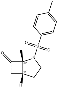 cis-1-Methyl-2-(toluene-4-sulfonyl)-2-aza-bicyclo[3.2.0]heptan-7-one 结构式