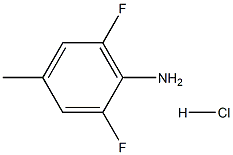 2,6-difluoro-4-methylaniline hydrochloride 结构式
