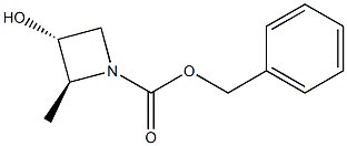 benzyl (2S,3R)-3-hydroxy-2-methylazetidine-1-carboxylate 结构式