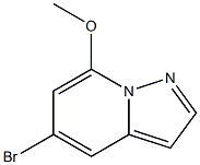 5-溴-7-甲氧基吡唑并[1,5-A]吡啶 结构式