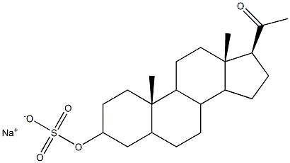 20a-Dihydro pregnenolone 3-sulfate sodium salt 结构式