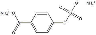 4-(Sulfooxy)-benzoic Acid Diammonium Salt 结构式