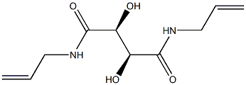 N,N'-DIALLYL D-TARTARDIAMIDE 结构式