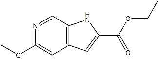 5-甲氧基-6-氮杂吲哚-2-甲酸乙酯 结构式