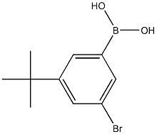 3-Bromo-5-tert-butylphenylboronic acid 结构式