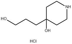 4-Hydroxy-4-Piperidinepropanol Hydrochloride 结构式