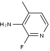 2-氟-3-氨基-4-甲基吡啶 结构式