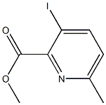 3-Iodo-6-methyl-pyridine-2-carboxylic acid methyl ester 结构式