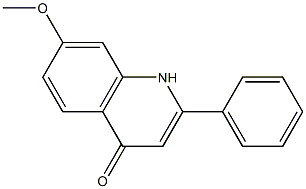 7-Methoxy-2-phenyl-1H-quinolin-4-one 结构式