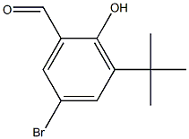 5-溴-3-叔丁基-2-羟基苯甲醛 结构式