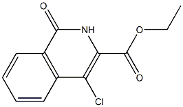 Ethyl 4-chloro-1-oxo-1,2-dihydroisoquinoline-3-carboxylate 结构式