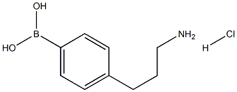 (4-(3-aminopropyl)phenyl)boronic acid hydrochloride 结构式