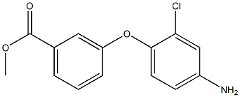 METHYL 3-(4-AMINO-2-CHLOROPHENOXY)BENZOATE 结构式