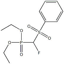 DIETHYL FLUORO(PHENYLSULFONYL)METHYLPHOSPHONATE 结构式