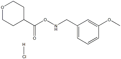 4-(3-METHOXY-BENZYLAMINO)-TETRAHYDRO-PYRAN-4-CARBOXYLIC ACID HYDROCHLORIDE 结构式