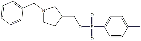 (1-BENZYLPYRROLIDIN-3-YL)METHYL 4-METHYL BENZENESULFONATE 结构式