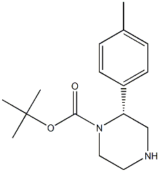 (R)-2-P-TOLYL-PIPERAZINE-1-CARBOXYLIC ACID TERT-BUTYL ESTER 结构式