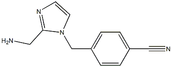 4-(2-AMINOMETHYL-IMIDAZOL-1-YLMETHYL)-BENZONITRILE 结构式