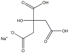 Sodium dihydrogen citrate 结构式