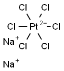 Sodium hexachloroplatinate(IV) 结构式