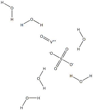 Vanadyl(IV) sulfate hexahydrate 结构式