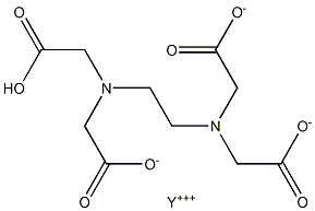 Yttrium hydrogen EDTA 结构式