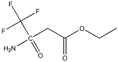 3-氨基-4,4,4-三氟乙酰乙酸乙酯 结构式