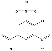 4-氯-3-硝基-5氯磺酰基苯甲酸 结构式