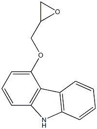 4-(2,3-环氧丙烷氧基)-卡唑 结构式