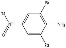 2-氯-6-溴-4-硝基苯胺 结构式