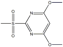 2-甲基磺酰基-4,6-二甲氧基嘧啶 结构式