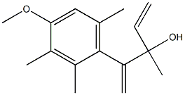 4-(4-甲氧基-2,3,6-三甲基苯基)-3-甲基-3-羟基-1,4-戊二烯 结构式