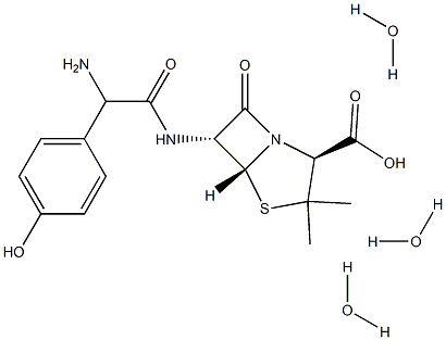 阿莫西林三水合物 结构式