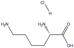 左旋-盐酸赖氨酸 结构式