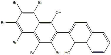 六-溴二萘酚 结构式