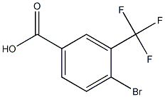 4-溴-3-三氟甲基苯甲酸 结构式
