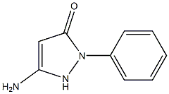 1-苯基-3-氨基-5-吡唑啉酮 结构式